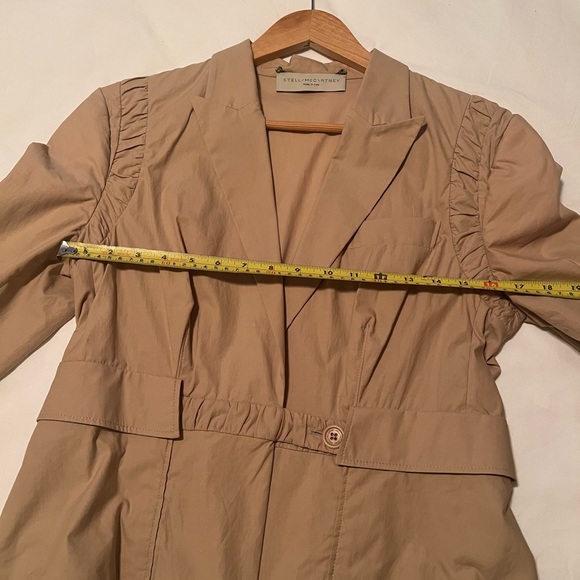 Stella McCartney Cotton Blazer Khaki/Beige Size 44 - Picture 9 of 9